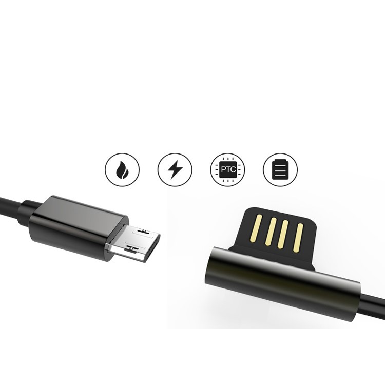 REMAX Emperor Series Micro USB Data Sync Charger Cable for Samsung HTC LG - Black-6