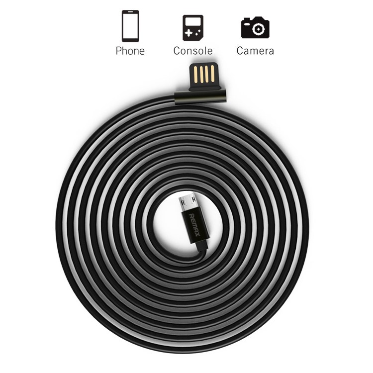 REMAX Emperor Series Micro USB Data Sync Charger Cable for Samsung HTC LG - Black-8