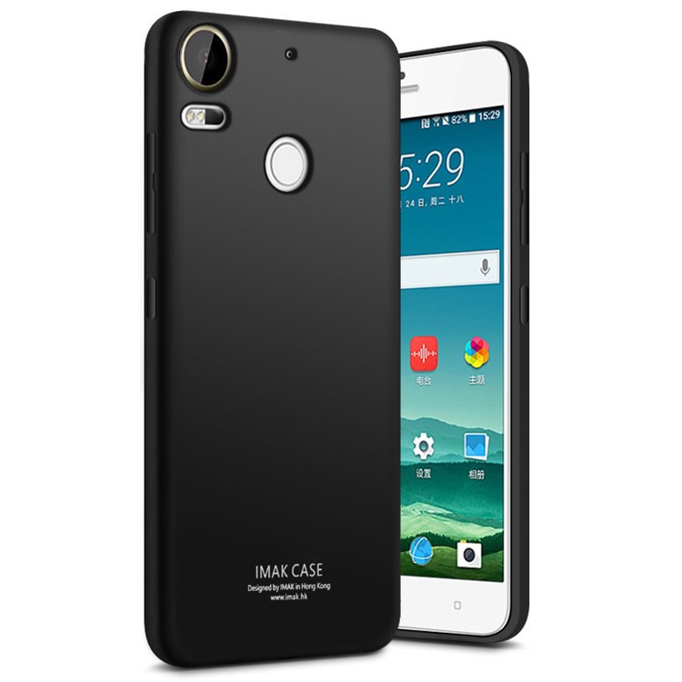 IMAK Silky Anti-scratch TPU Phone Case for HTC Desire 10 Pro + Screen Protector - Metal Black-1