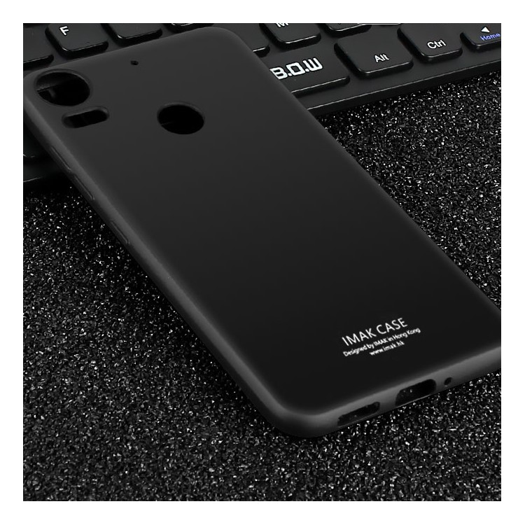 IMAK Silky Anti-scratch TPU Phone Case for HTC Desire 10 Pro + Screen Protector - Metal Black-9