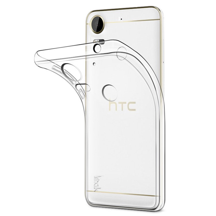 IMAK Clear Anti-scratch TPU Skin Case for HTC Desire 10 Pro + Screen Protector - Transparent-3