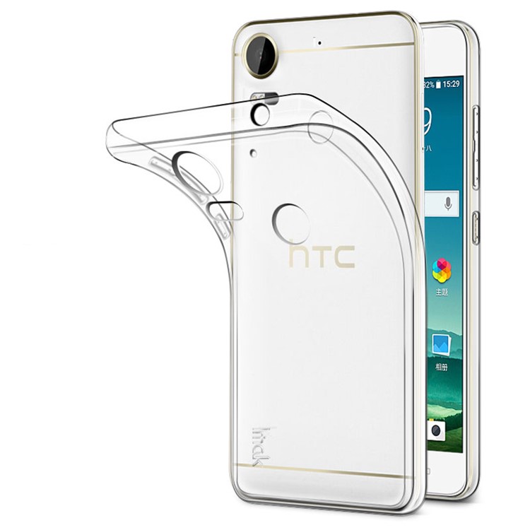 IMAK Clear Anti-scratch TPU Skin Case for HTC Desire 10 Pro + Screen Protector - Transparent-4