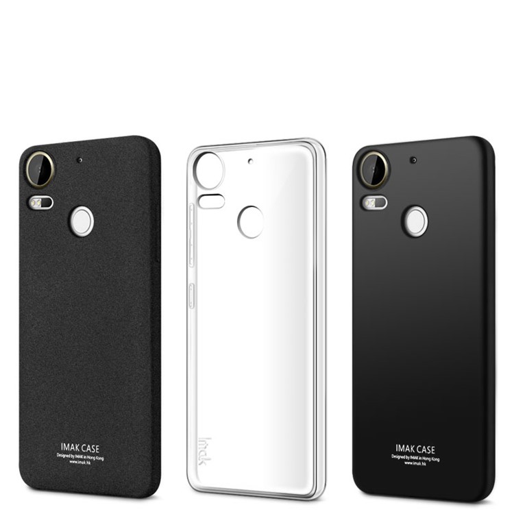 IMAK Clear Anti-scratch TPU Skin Case for HTC Desire 10 Pro + Screen Protector - Transparent-9