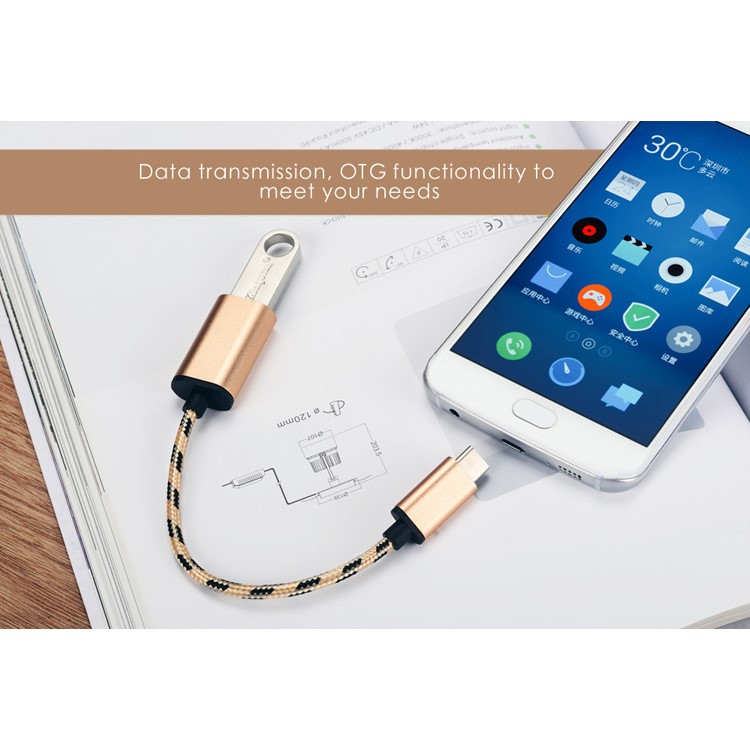Type-c to USB 3.0 OTG Data Sync Charging Cable for Huawei P9 / LG G5-3