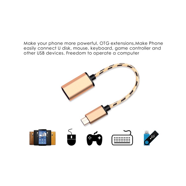 Type-c to USB 3.0 OTG Data Sync Charging Cable for Huawei P9 / LG G5-6