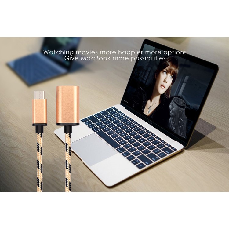 Type-c to USB 3.0 OTG Data Sync Charging Cable for Huawei P9 / LG G5-8