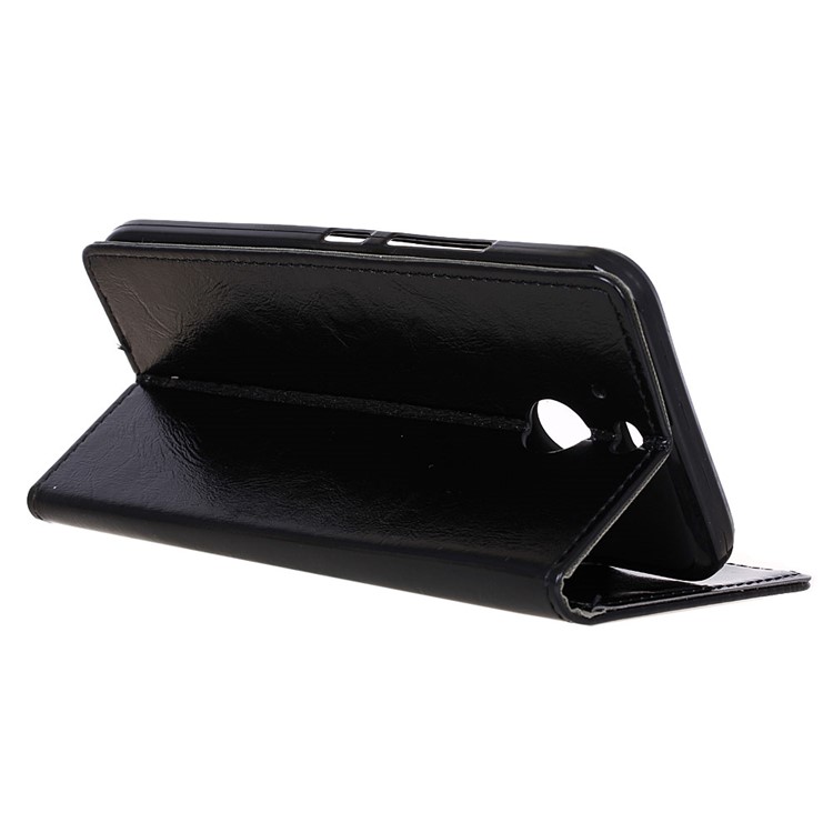 Crazy Horse Leather Wallet Case for HTC 10 evo / Bolt - Black-3