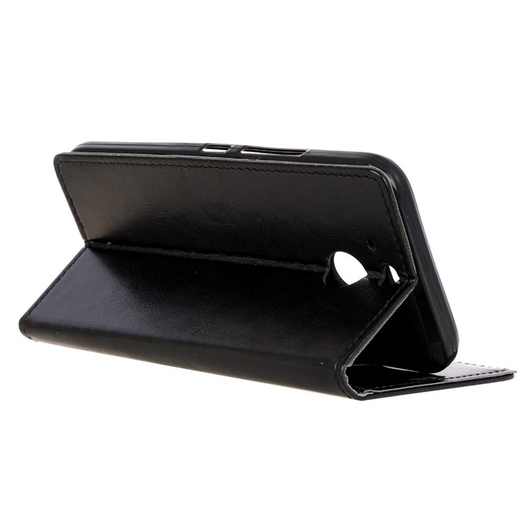 Crazy Horse Wallet Leather Phone Case for HTC 10 evo / HTC Bolt - Black-5