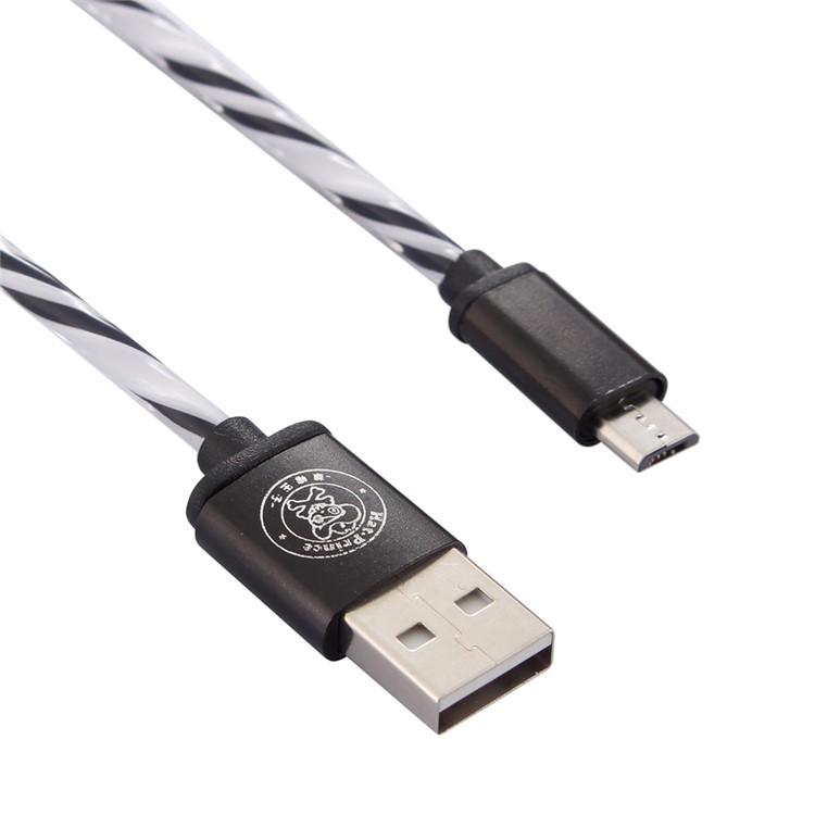 HAT PRINCE 2A Micro USB Data Sync Charging Cable for Samsung HTC LG - Black-2