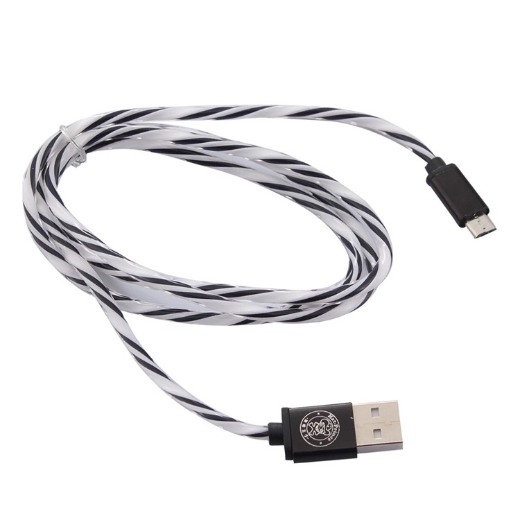 HAT PRINCE 2A Micro USB Data Sync Charging Cable for Samsung HTC LG - Black-3