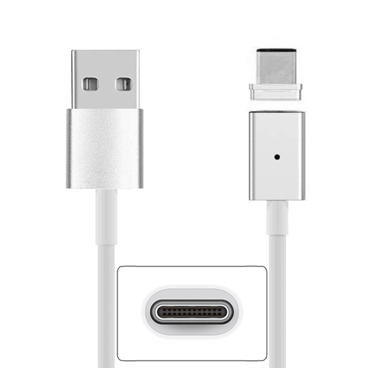 magnético USB tipo-C Cabo de carregamento para telefones celulares bloco etc - branco-6