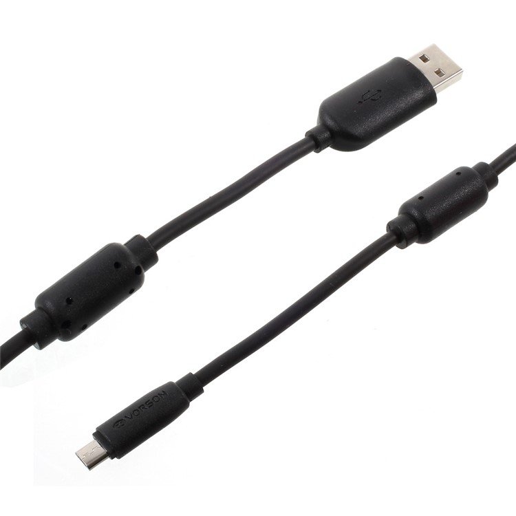 VORSON Micro USB Cable with Anti-interference Magnetic Ring (VCB-005) for Samsung Galaxy S7 - Black-1