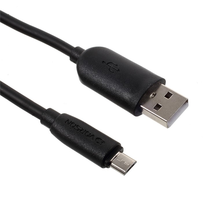 VORSON Micro USB Cable with Anti-interference Magnetic Ring (VCB-005) for Samsung Galaxy S7 - Black-2