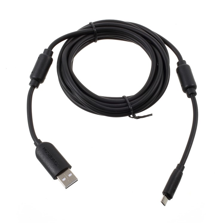 VORSON Micro USB Cable with Anti-interference Magnetic Ring (VCB-005) for Samsung Galaxy S7 - Black-3
