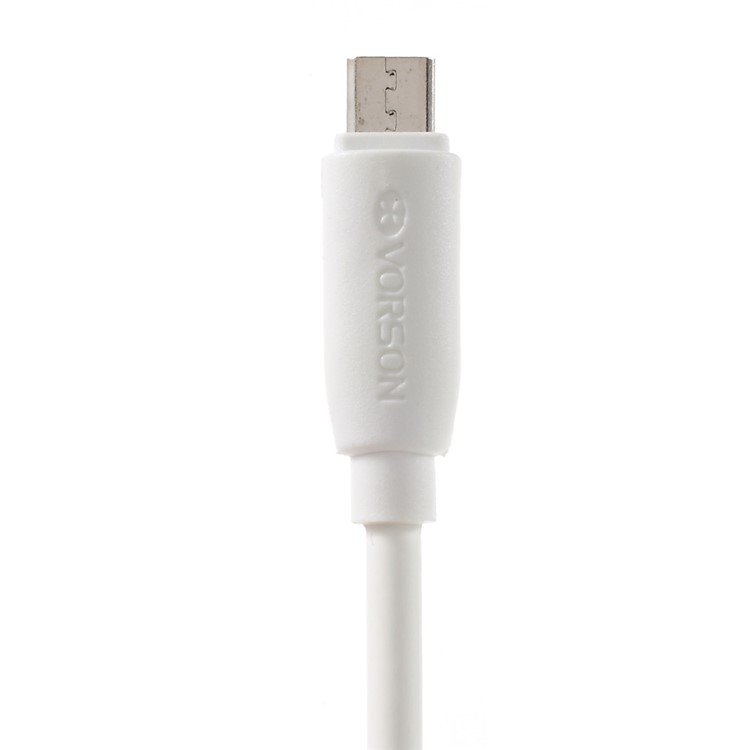 VORSON 1m Anti-Freezing Micro USB 2.0 Charging Data Sync Cable for Samsung Huawei Sony etc - White-3
