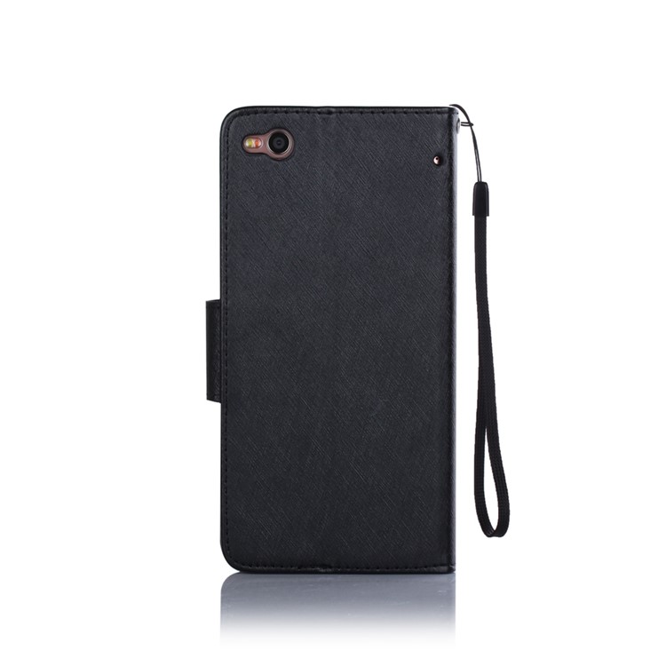 XIEKE Moon Poem Wallet Stand Leather Flip Cover for HTC One X9 - Black-2