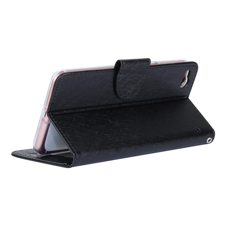 XIEKE Moon Poem Wallet Stand Leather Flip Cover for HTC One X9 - Black-5
