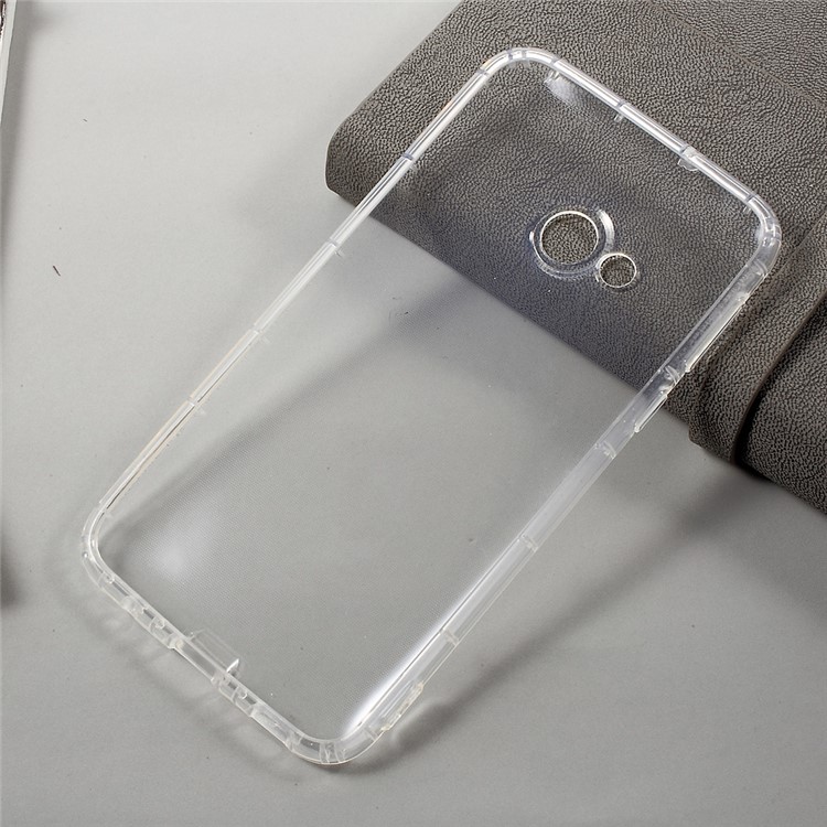 Drop-proof Clear TPU Back Phone Casing for HTC U Play - Transparent-3