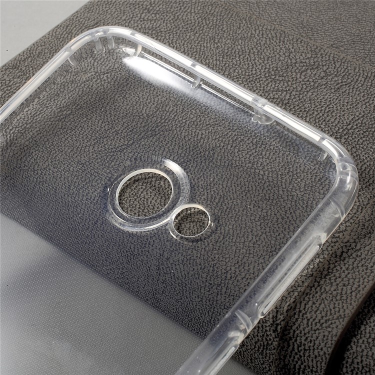Drop-proof Clear TPU Back Phone Casing for HTC U Play - Transparent-5