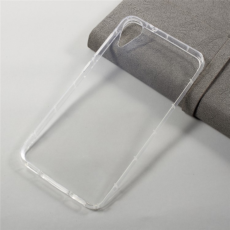 Drop-proof Clear TPU Cell Phone Case for HTC Desire 825 - Transparent-1