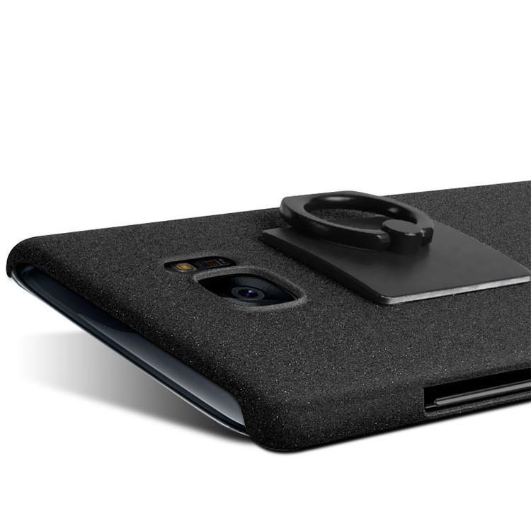 IMAK Finger Ring Holder Matte PC Case + Screen Protector for HTC U Ultra Ocean Note - Black-5