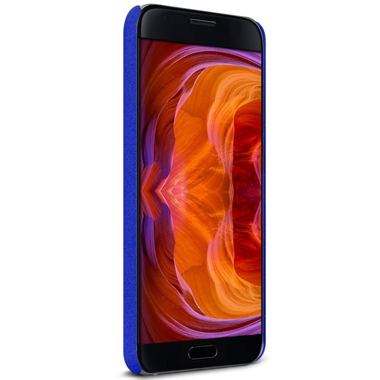 IMAK Swivel Ring Holder Matte PC Shell + Screen Film for HTC U Ultra Ocean Note - Dark Blue-4