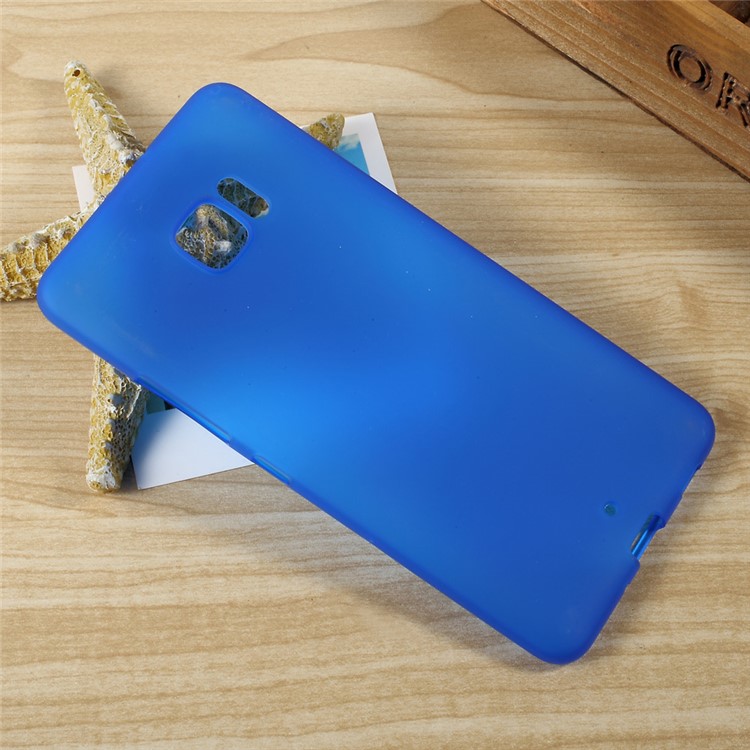 For HTC U Ultra Matte Anti-fingerprint TPU Shell Cover - Blue-2