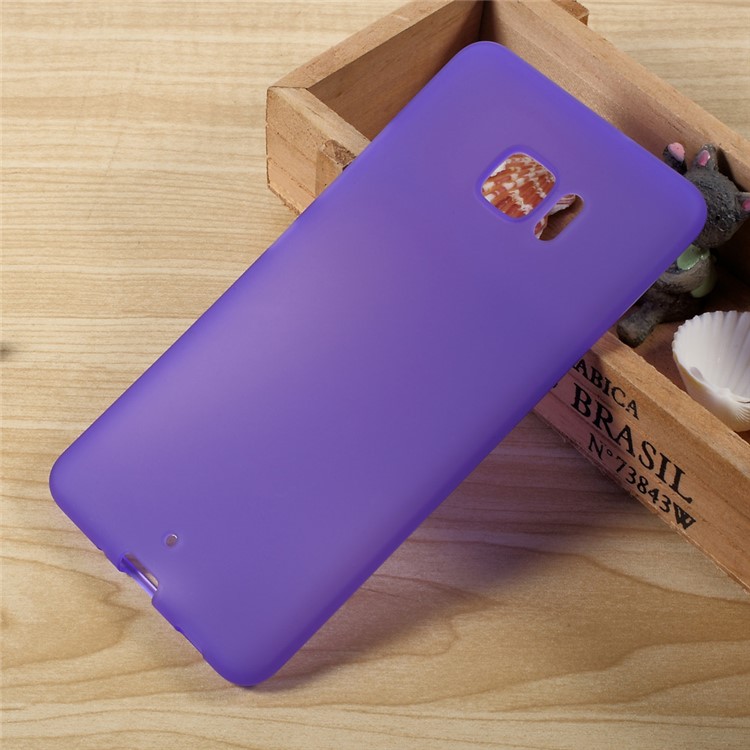 Anti-fingerprint TPU Matte Mobile Casing for HTC U Ultra - Purple-1