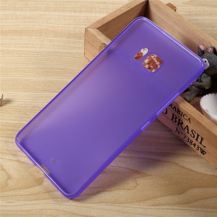 Anti-fingerprint TPU Matte Mobile Casing for HTC U Ultra - Purple-3