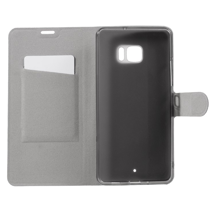 Crazy Horse Folio Leather Stand Case for HTC U Ultra - Black-6