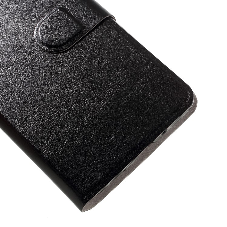 Crazy Horse Folio Leather Stand Case for HTC U Ultra - Black-7