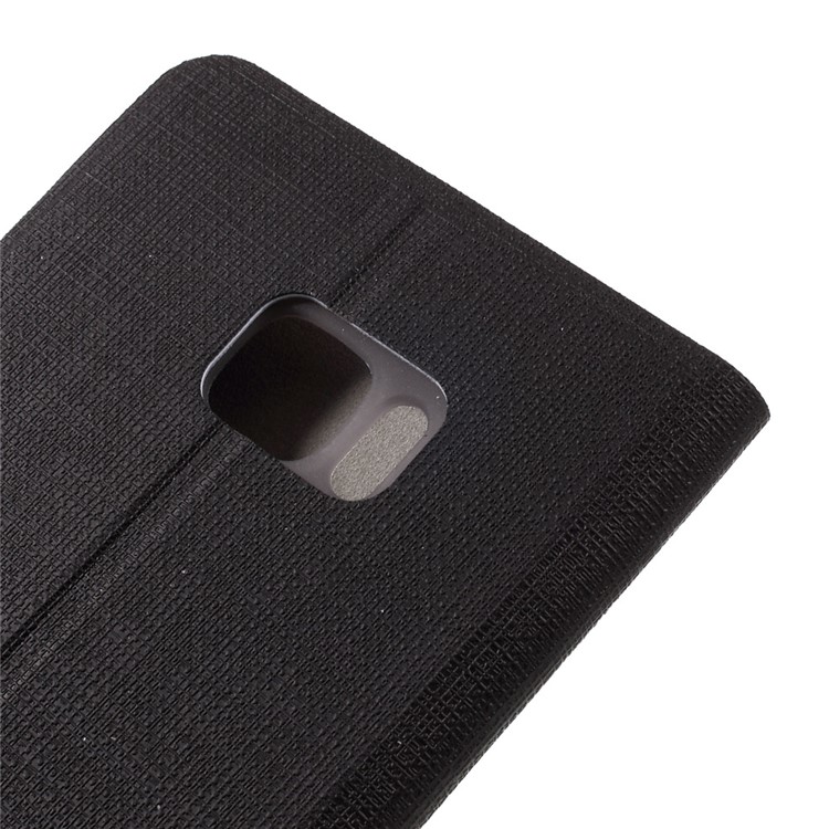 Cross Pattern Leather Stand Case with Card Slot for HTC U Ultra - Black-9