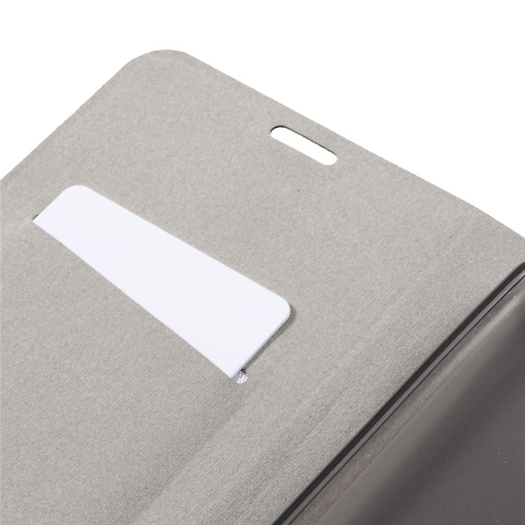 Cross Pattern Leather Stand Cover with Card Slot for HTC U Ultra - Grey-7