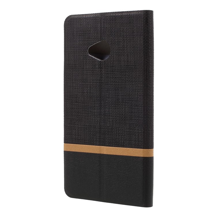 Cross Pattern Leather Card Holder Case for HTC U Play - Black-3