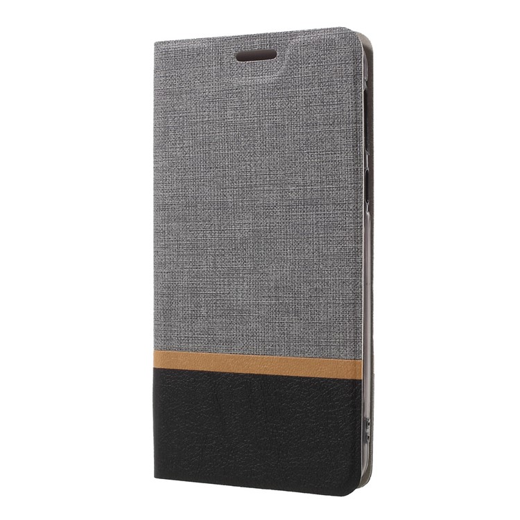 Cross Pattern Leather Stand Case for HTC U Play - Grey-2