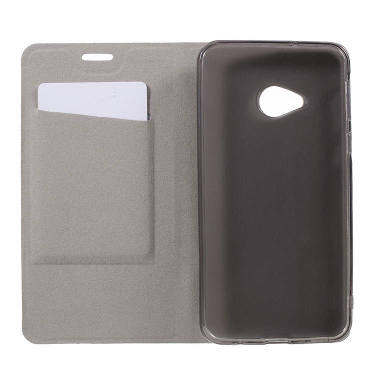 Cross Pattern Leather Stand Case for HTC U Play - Grey-6