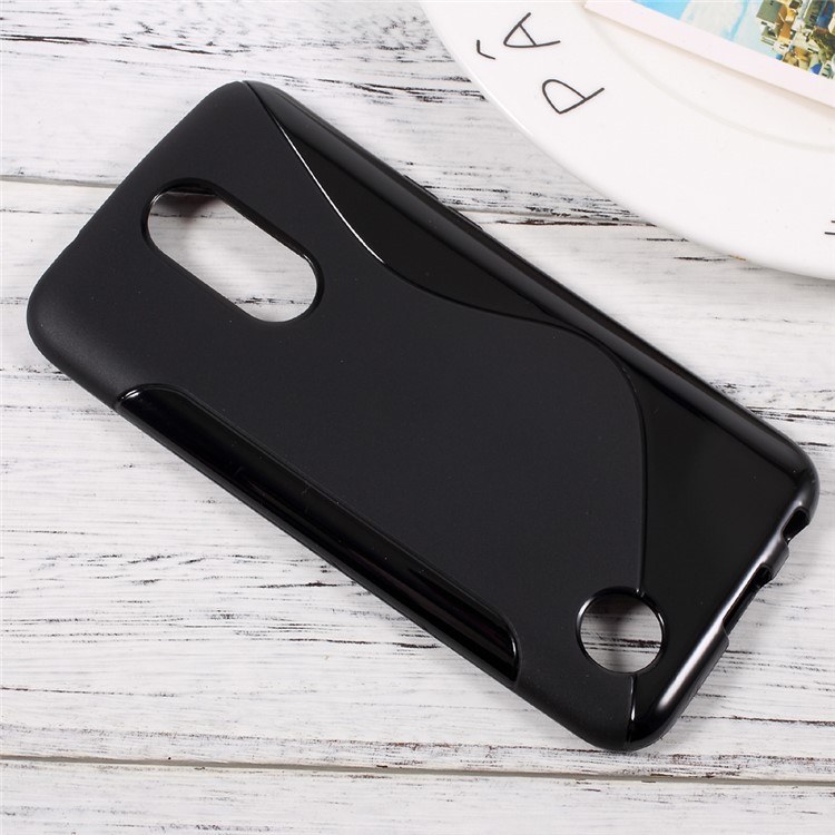 S-line Pattern Gel TPU Protection Case for LG K10 (2017) - Black-3