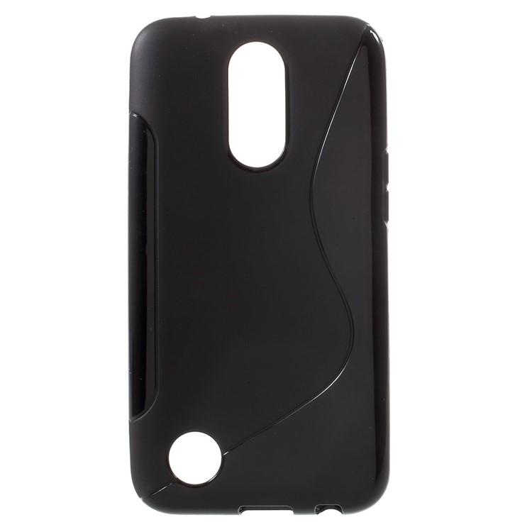S-line Pattern Gel TPU Protection Case for LG K10 (2017) - Black-5