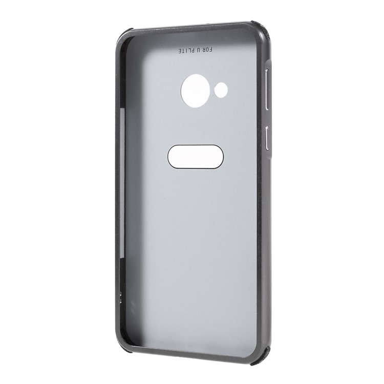 Sliding Metal Bumper Brushed Plated Plastic Drop-proof Cover for HTC U Play - Black-2