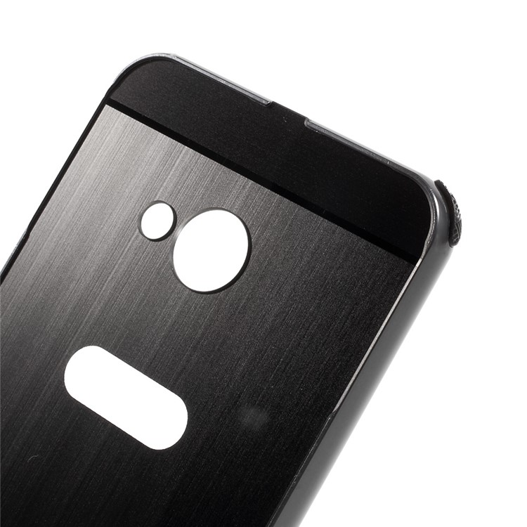 Sliding Metal Bumper Brushed Plated Plastic Drop-proof Cover for HTC U Play - Black-6