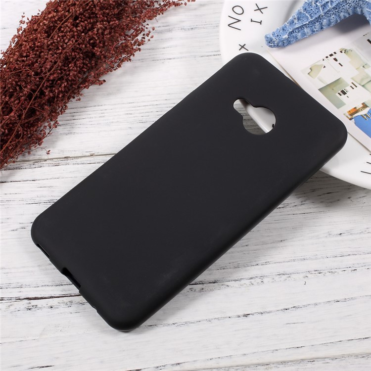 Anti-fingerprint Matte TPU Phone Case for HTC U Play - Black-1
