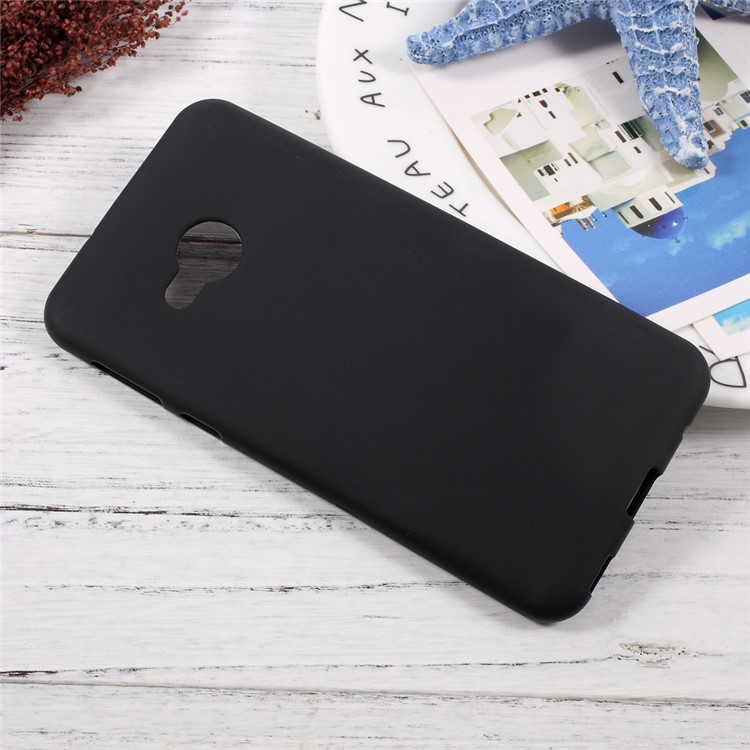 Anti-fingerprint Matte TPU Phone Case for HTC U Play - Black-3