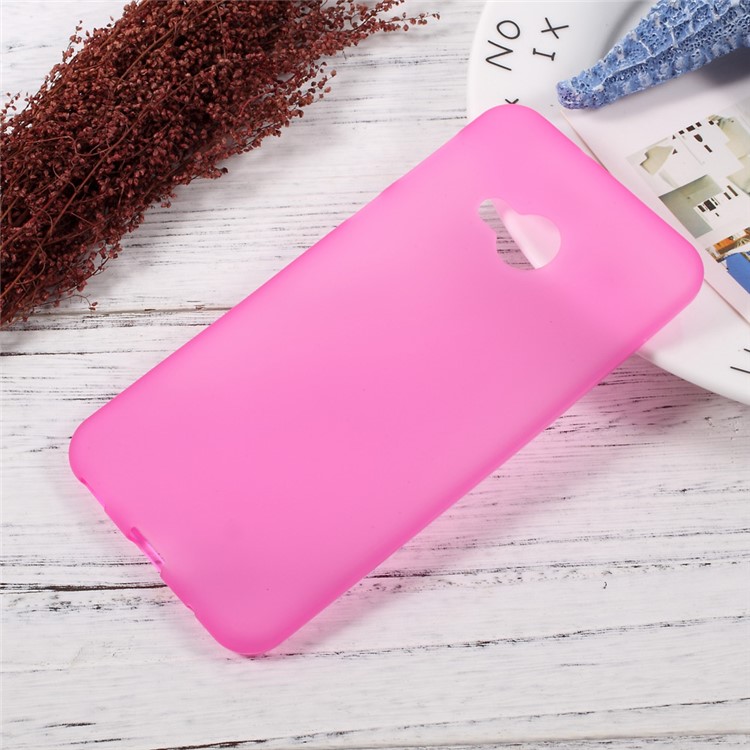 Anti-fingerprint TPU Frosted Back Case for HTC U Play - Rose-1