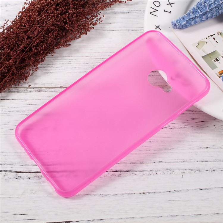 Anti-fingerprint TPU Frosted Back Case for HTC U Play - Rose-2