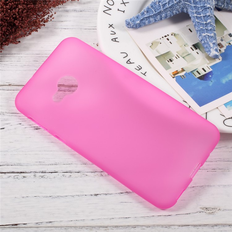 Anti-fingerprint TPU Frosted Back Case for HTC U Play - Rose-3
