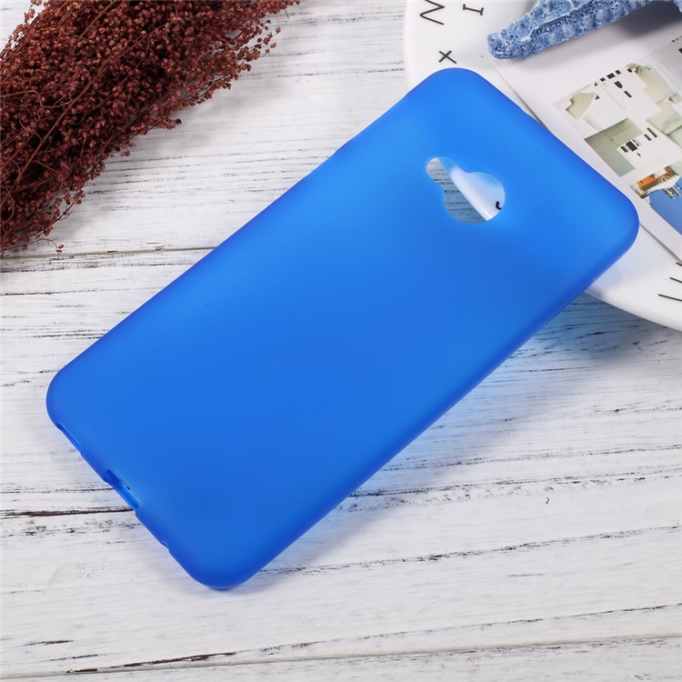 Matte TPU Soft Shell Cover Case for HTC U Play - Blue-1