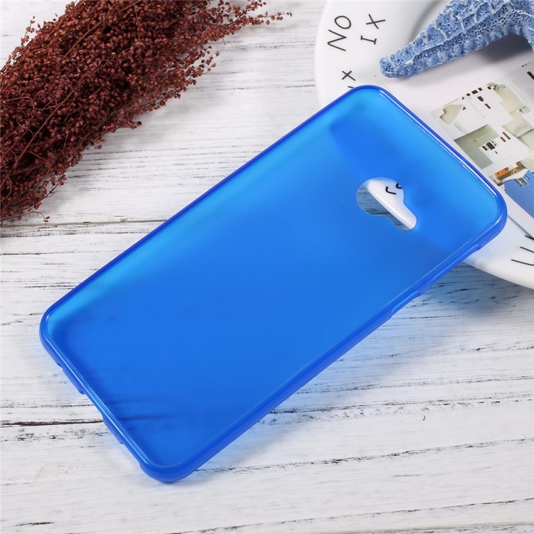 Matte TPU Soft Shell Cover Case for HTC U Play - Blue-2