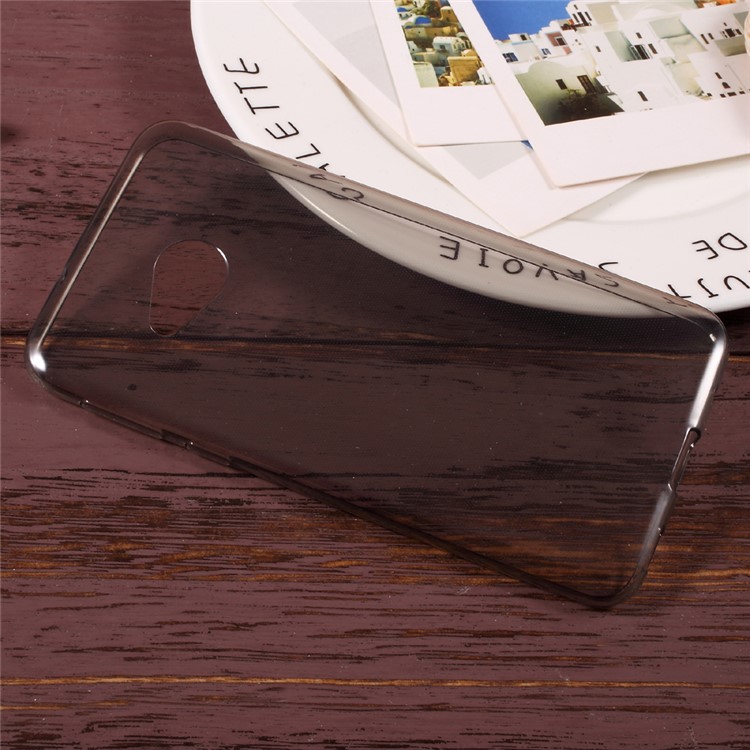 Ultra - Thinness Clear TPU Protective Cell Phone Case for HTC U Play - Grey-3
