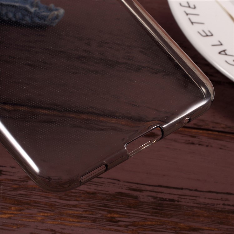 Ultra - Thinness Clear TPU Protective Cell Phone Case for HTC U Play - Grey-5