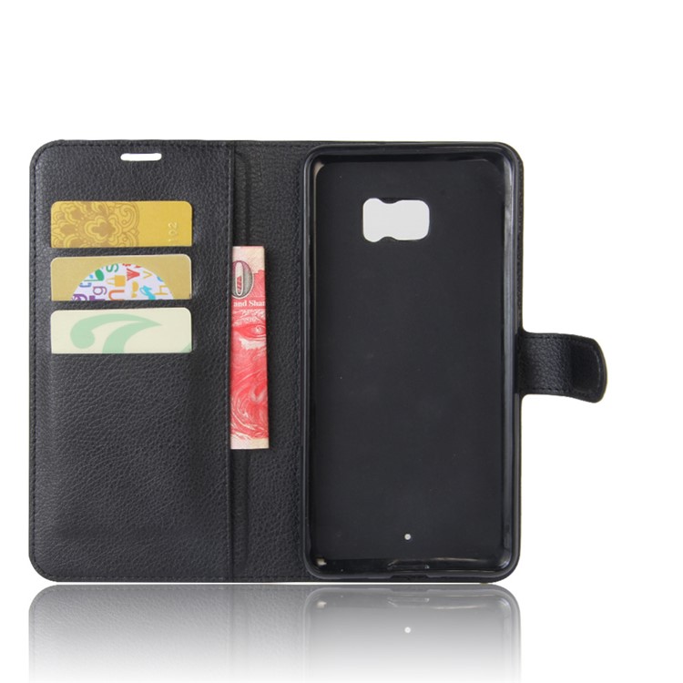 Litchi Texture Wallet Leather Flip Mobile Case for HTC U Ultra - Black-3